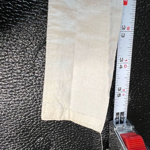 Vintage Half Apron with Yellow terry cloth Floral Embroidery pockets retro Mod - Picture 9 of 10